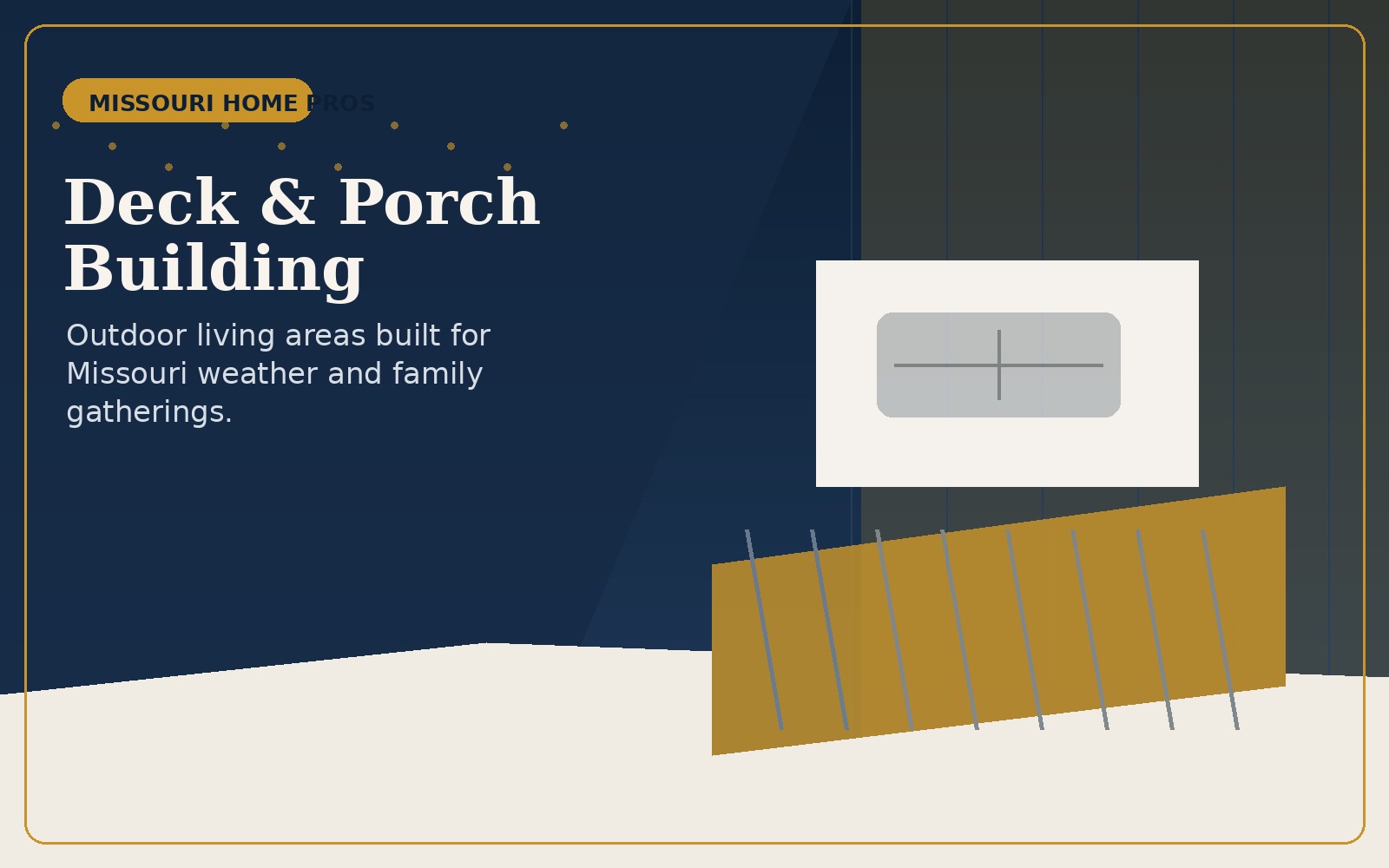 Deck and outdoor structures